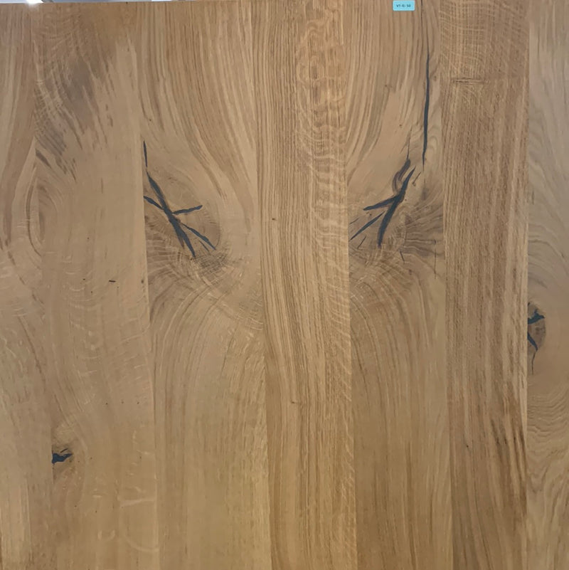 Massivholz Tischplatte | 180x100x4cm | Holzart: Eiche  | Art Baumkante: natürliche Baumkante | Finish: Hartwachsöl | Code: VT-Ei50 | Standort: Vintique Store Tempelhof